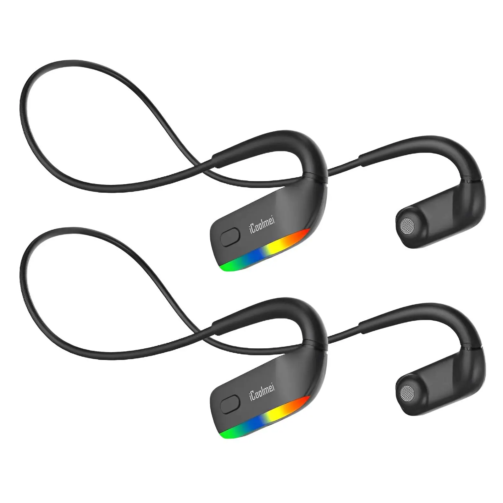 Проводящие наушники с силиконовым ушным крючком, Спортивная Bluetooth-гарнитура с открытым ухом для бега, пеших прогулок, велоспорта 
Проводящие наушники с силиконовым ушным крючком, Спортивная Bluetooth-гарнитура с открытым ухом для бега, пеших прогулок, велоспорта