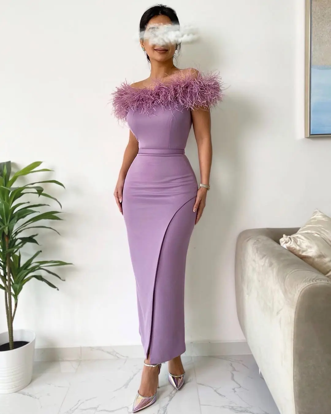 Sayulita Luxury Feathers Bateau Neck Prom Dresses Mermaid Side Slit Ankle Length Robe Des Cocktail Party Bride Evening Gowns
Sayulita Luxury Feathers Bateau Neck Prom Dresses Mermaid Side Slit Ankle Length Robe Des Cocktail Party Bride Evening Gowns