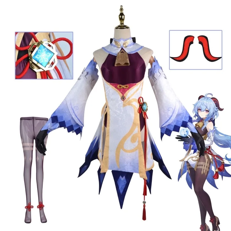Game Genshin Impact Ganyu Cosplay Costume Gan Yu Outfits Include Jumpsuit Wig for Genshin Cosplayers Cosplay Anime Sexy Full Set
Game Genshin Impact Ganyu Cosplay Costume Gan Yu Outfits Include Jumpsuit Wig for Genshin Cosplayers Cosplay Anime Sexy Full Set