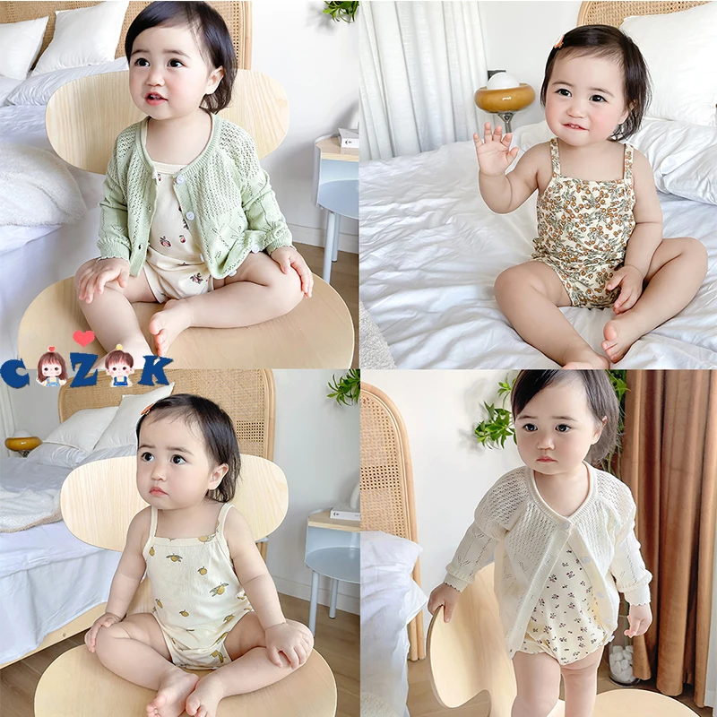 Summer Newborn Baby Girl Clothing Infant Cotton Suspender Rompers Jumpsuit Sleeveless Thin Print Fashion Triangle Bodysuit
Summer Newborn Baby Girl Clothing Infant Cotton Suspender Rompers Jumpsuit Sleeveless Thin Print Fashion Triangle Bodysuit