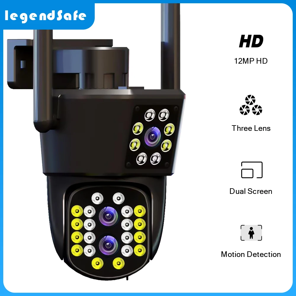 5K HD IP Camera 10X Hybrid Zoom Three Lens PTZ Wifi Camera 12MP Outdoor Security Video Surveillance CCTV Camera Auto Tracking
5K HD IP Camera 10X Hybrid Zoom Three Lens PTZ Wifi Camera 12MP Outdoor Security Video Surveillance CCTV Camera Auto Tracking