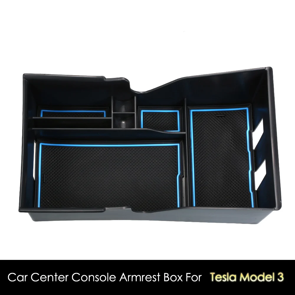 Tesla 3 car armrest storage box, central console organizer container, equipped with 1 set of Tesla anti-skid pad
Tesla 3 car armrest storage box, central console organizer container, equipped with 1 set of Tesla anti-skid pad