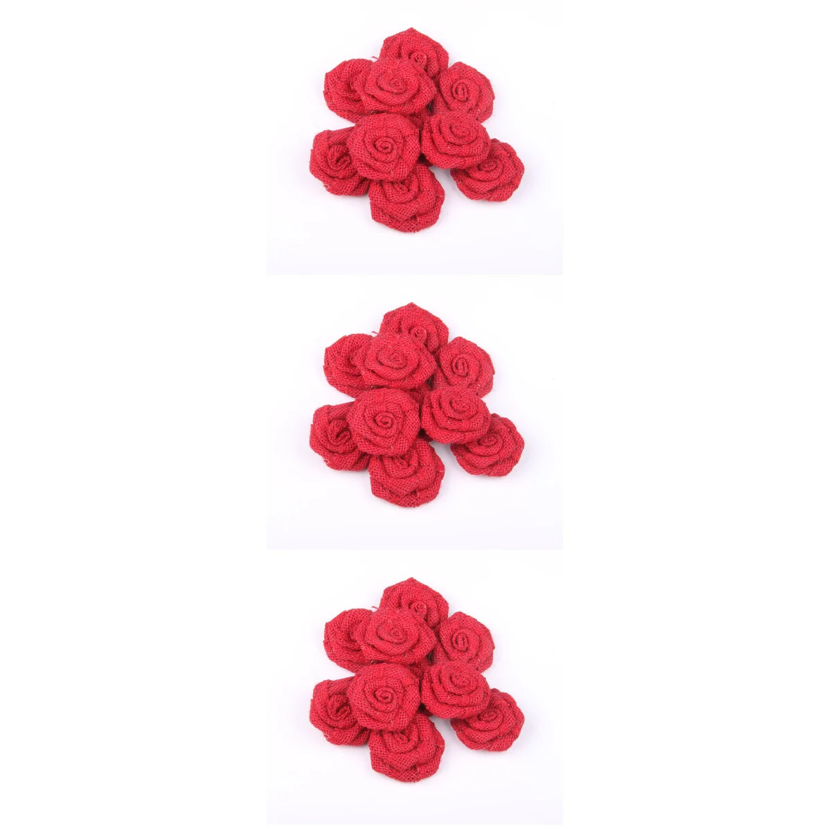 18 Burlap Roses Hessian Jute Flower Rustic Vintage Rose for Christmas Wedding Embellishments (Red) 
18 Burlap Roses Hessian Jute Flower Rustic Vintage Rose for Christmas Wedding Embellishments (Red)