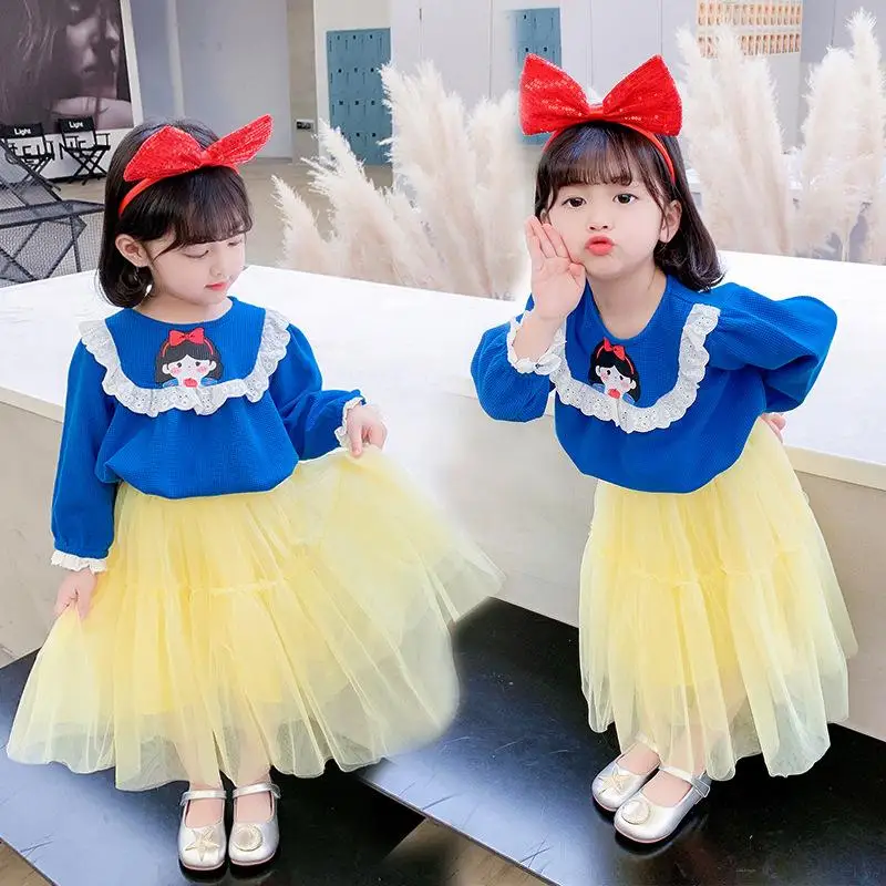 2022 New 2-9 Year Old Girls Dress Set Autumn Long Sleeve Cute Dressse Disney Snow White Princess Dress Set Sweater Mesh Dress
2022 New 2-9 Year Old Girls Dress Set Autumn Long Sleeve Cute Dressse Disney Snow White Princess Dress Set Sweater Mesh Dress