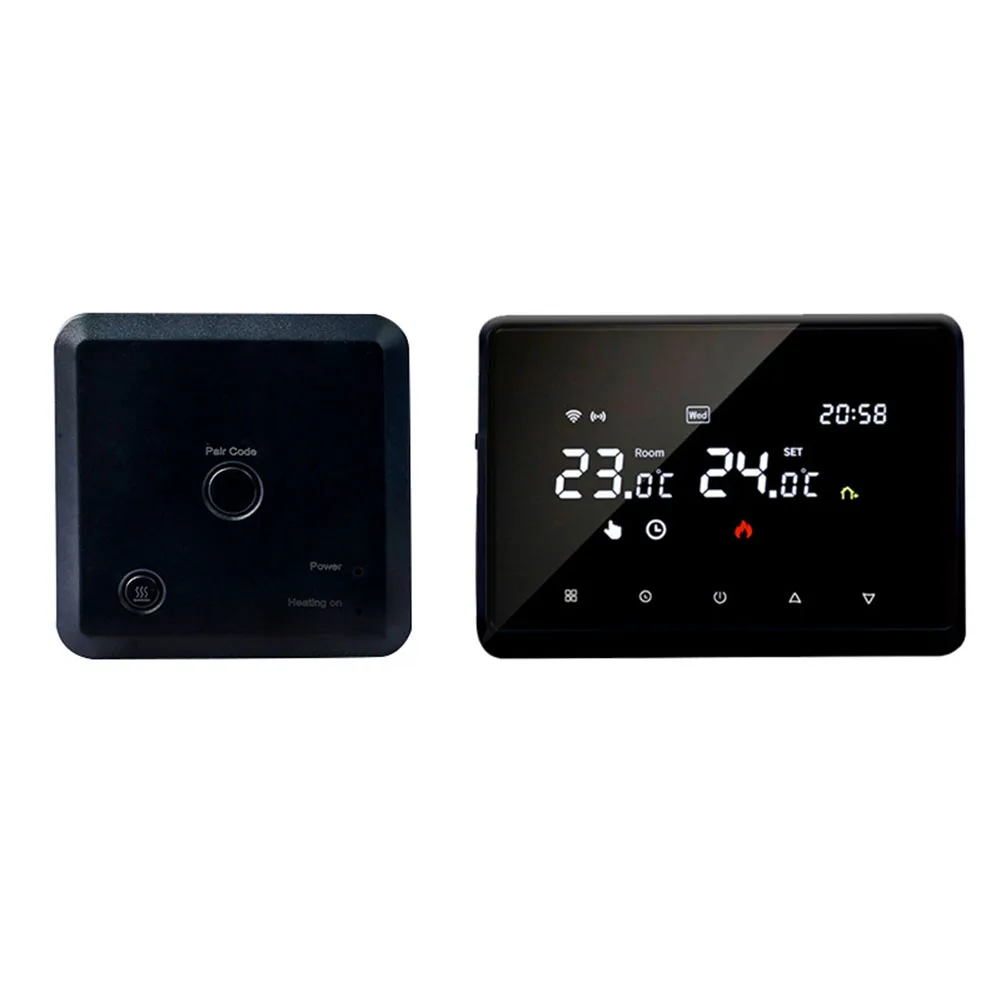 APP Control Accurate Temperature Smart Thermostat Compatible Current Load 3A / 3A Accurate Temperature Voice Control
APP Control Accurate Temperature Smart Thermostat Compatible Current Load 3A / 3A Accurate Temperature Voice Control