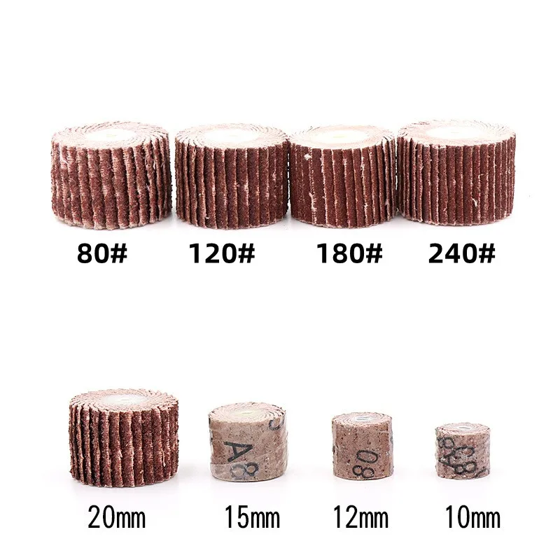 10/12/15/20mm 80-600 Grit Flap Wheel Sander Sanding Disc Replacement Abrasive Grinder Rotary Tool Dremel Mini Drill
10/12/15/20mm 80-600 Grit Flap Wheel Sander Sanding Disc Replacement Abrasive Grinder Rotary Tool Dremel Mini Drill