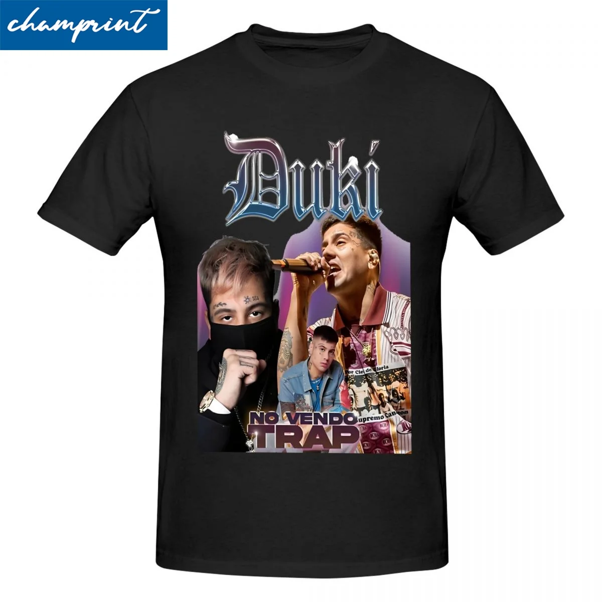 Футболки Rockstar Duki Rapper для мужчин и женщин новинка футболки из 100% хлопка Duko с