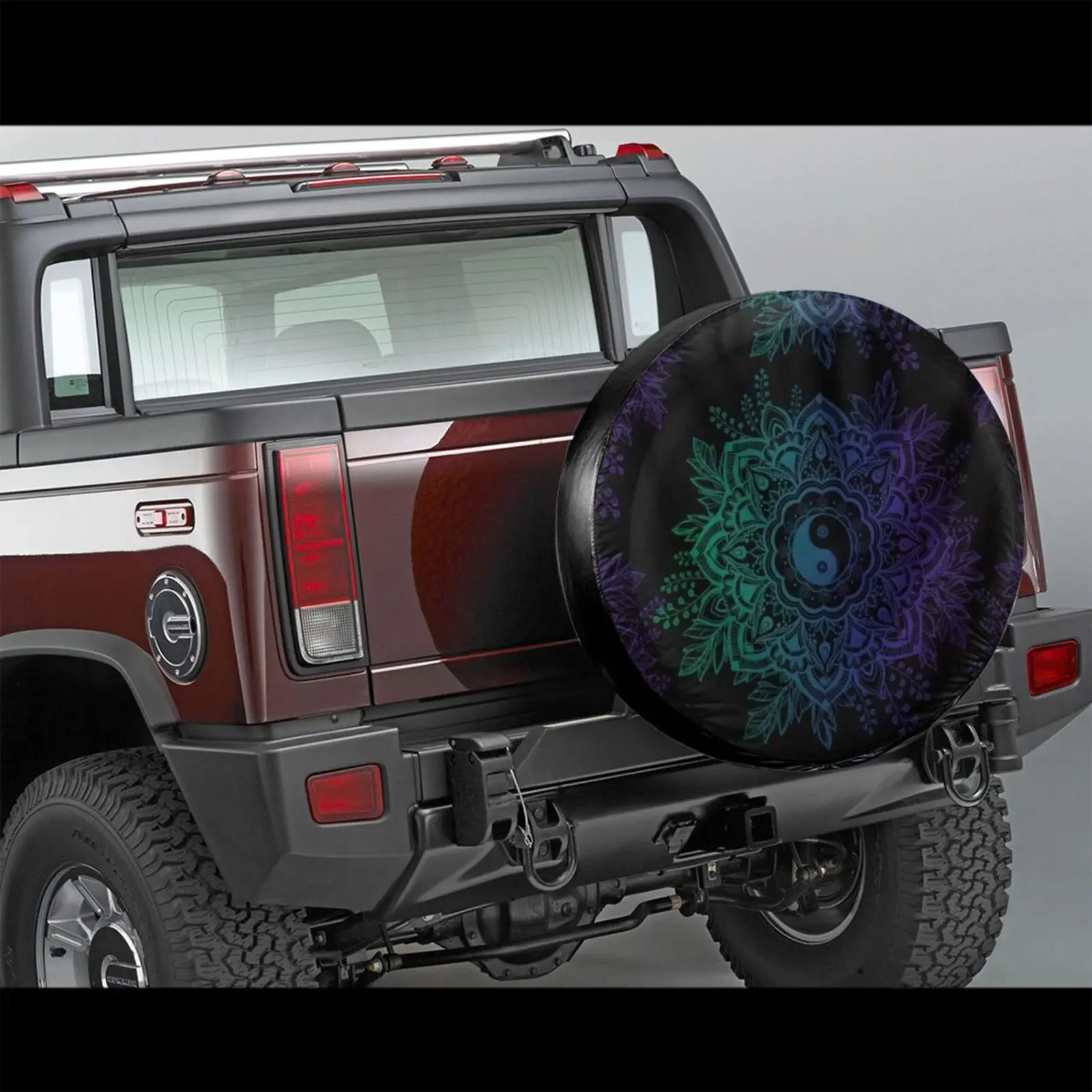 Purple Ying Yang, Mandala Multi Color, Spare Tire Cover for Car, With Hood, Floral, Vegan Tire cover, Lotus Mandala
Purple Ying Yang, Mandala Multi Color, Spare Tire Cover for Car, With Hood, Floral, Vegan Tire cover, Lotus Mandala
