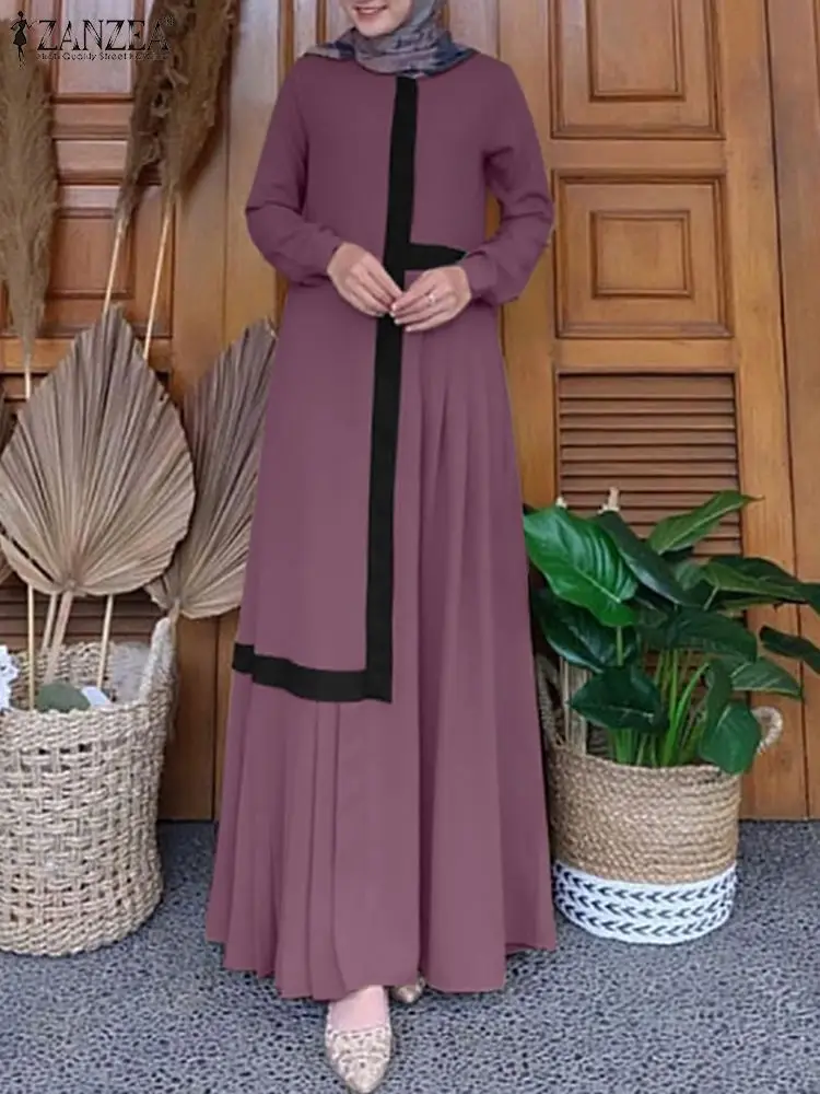 ZANZEA Women Muslim Solid Dress O-Neck Lace Full Sleeved Robe Casual Elegant Holiday Abaya Turkish Clubbing Kleid Maxi Dresses
ZANZEA Women Muslim Solid Dress O-Neck Lace Full Sleeved Robe Casual Elegant Holiday Abaya Turkish Clubbing Kleid Maxi Dresses