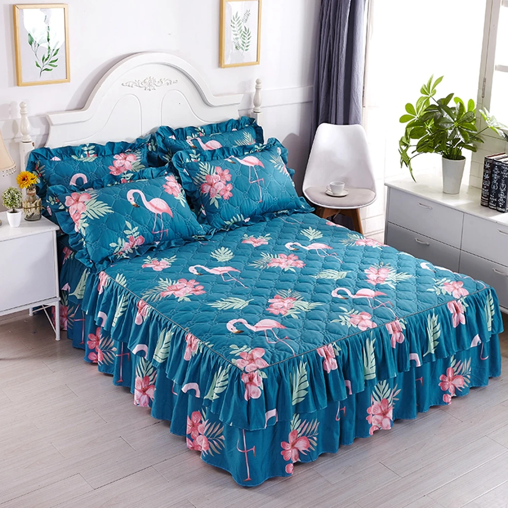 Winter Warm New Laminated Cotton Thickened Print Bed Skirt Single Bedspread Bed Skirt Non-Slip King Queen Size Protective Cover
Winter Warm New Laminated Cotton Thickened Print Bed Skirt Single Bedspread Bed Skirt Non-Slip King Queen Size Protective Cover
