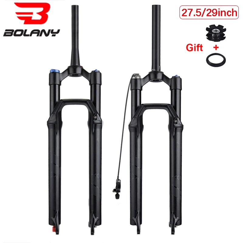 BOLANY Bike Fork Solo Air with Rebound Damping MTB Front Suspension 27.5/29inch Straight/Tapered mountain bike 27.5 mtb fork
BOLANY Bike Fork Solo Air with Rebound Damping MTB Front Suspension 27.5/29inch Straight/Tapered mountain bike 27.5 mtb fork