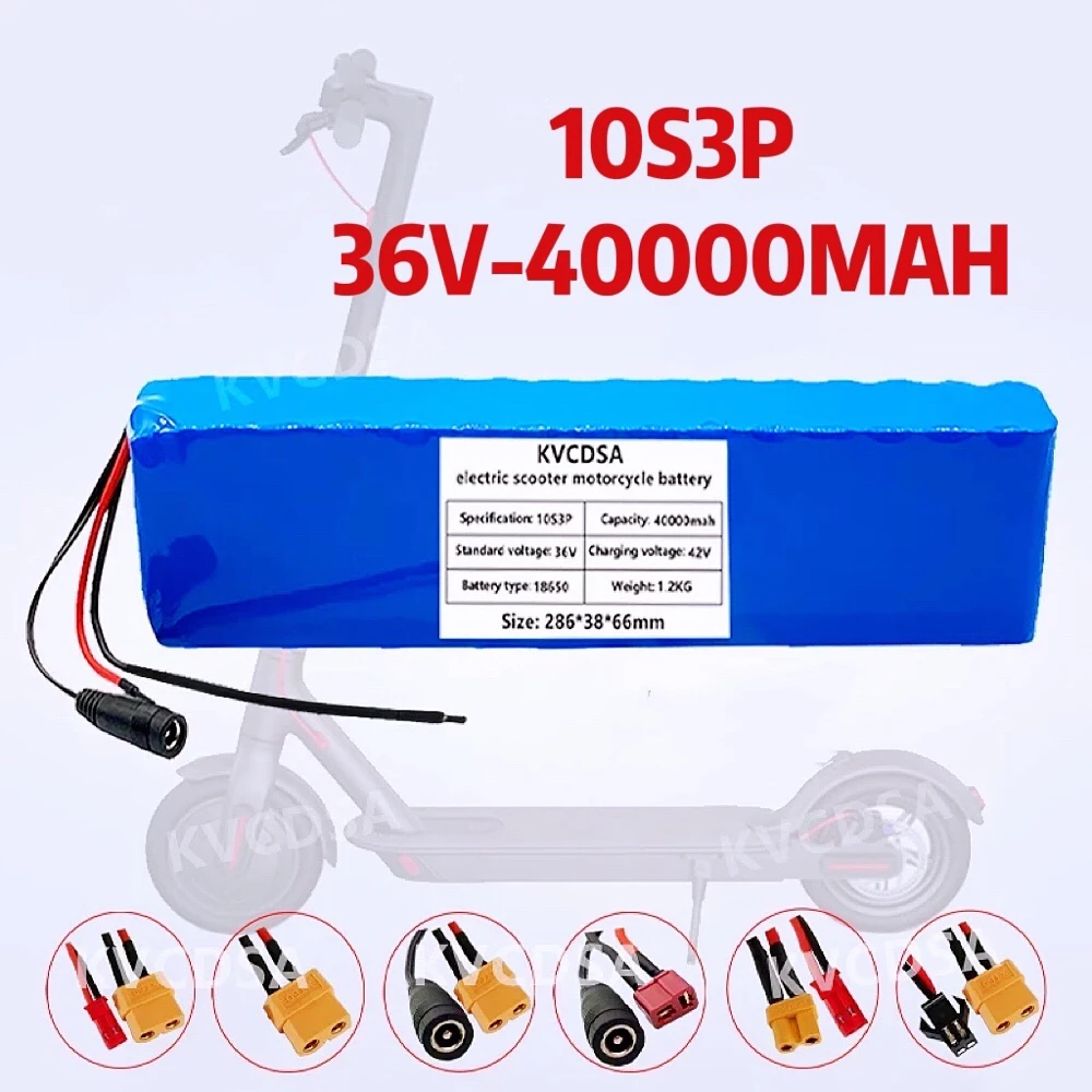 New 36V 40000mAh 18650 Rechargeable Lithium Battery Pack 10S3P 600W Power Modified Bicycle Scooter Electric Vehicle with BMS
New 36V 40000mAh 18650 Rechargeable Lithium Battery Pack 10S3P 600W Power Modified Bicycle Scooter Electric Vehicle with BMS