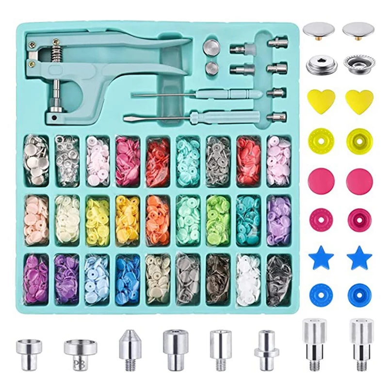 T5 Plastic And Metal Snap Buttons With Snaps Pliers Set,Colorful Round,With Metal Snap Buttons For Clothes Sewing,Bibs
T5 Plastic And Metal Snap Buttons With Snaps Pliers Set,Colorful Round,With Metal Snap Buttons For Clothes Sewing,Bibs