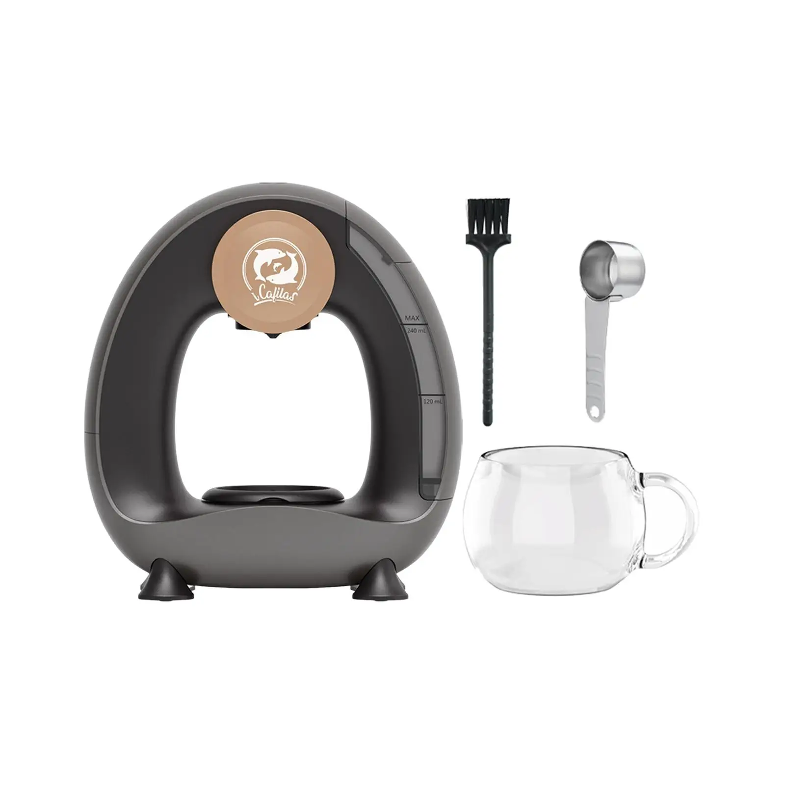 Мини-кофемашина, легкая многоразовая маленькая кофеварка для кухни 
Мини-кофемашина, легкая многоразовая маленькая кофеварка для кухни