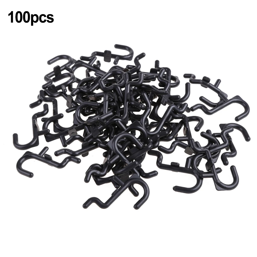 100PCS Plastic Pegboard Hooks J-Hooks Heavy Duty Plastic J Shape Peg Hook Peg Board Tool Organizer Wear-resistant
100PCS Plastic Pegboard Hooks J-Hooks Heavy Duty Plastic J Shape Peg Hook Peg Board Tool Organizer Wear-resistant