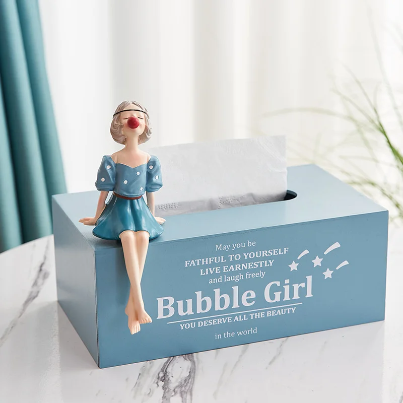 Nordic Style Bubble Girl Draw Paper Box Creative Light Luxury Ornament Tissue Box Living Room TV Cabinet Cute Home Decorations
Nordic Style Bubble Girl Draw Paper Box Creative Light Luxury Ornament Tissue Box Living Room TV Cabinet Cute Home Decorations