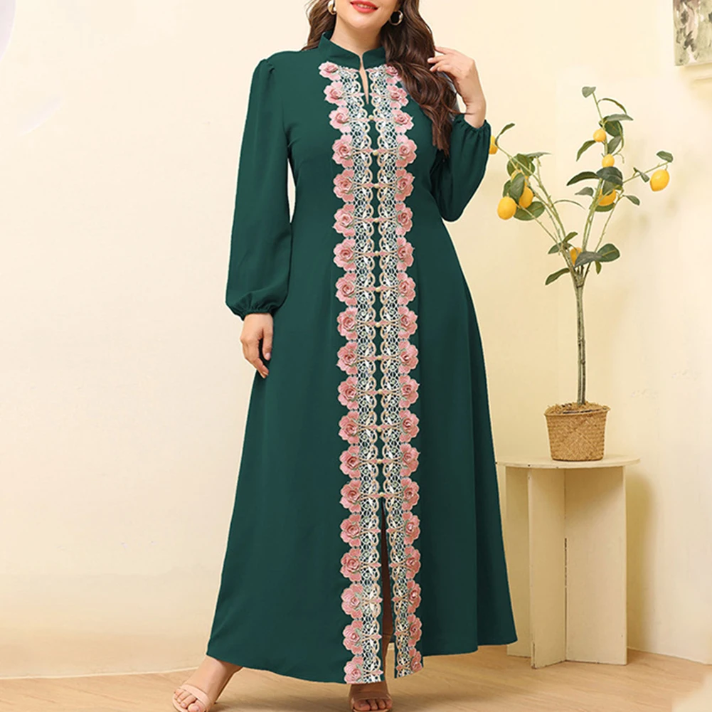 Women Plus Size Dresses Evening Party Slim Matching Waist Long Muslim Festival Autumn Winter Stand Collar Dress L -4XL
Women Plus Size Dresses Evening Party Slim Matching Waist Long Muslim Festival Autumn Winter Stand Collar Dress L -4XL