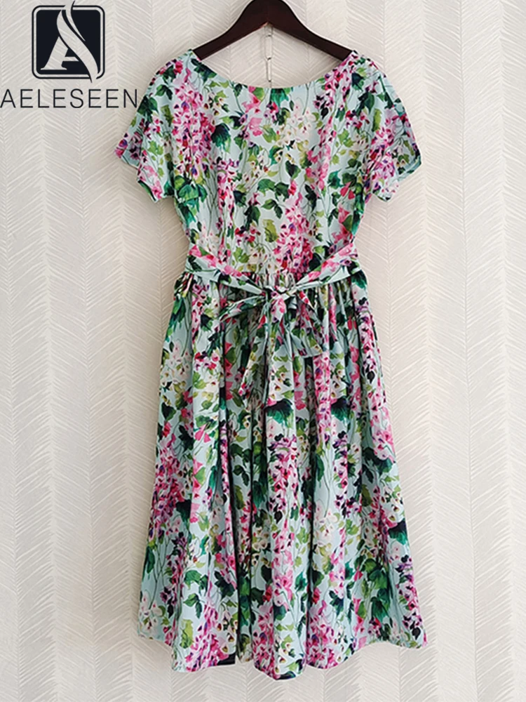 AELESEEN 2022 Summer Women Beach Dress Short Sleeve Flowers Printed Belt High Quality Casual Party Vacation Mini Vestidos
AELESEEN 2022 Summer Women Beach Dress Short Sleeve Flowers Printed Belt High Quality Casual Party Vacation Mini Vestidos