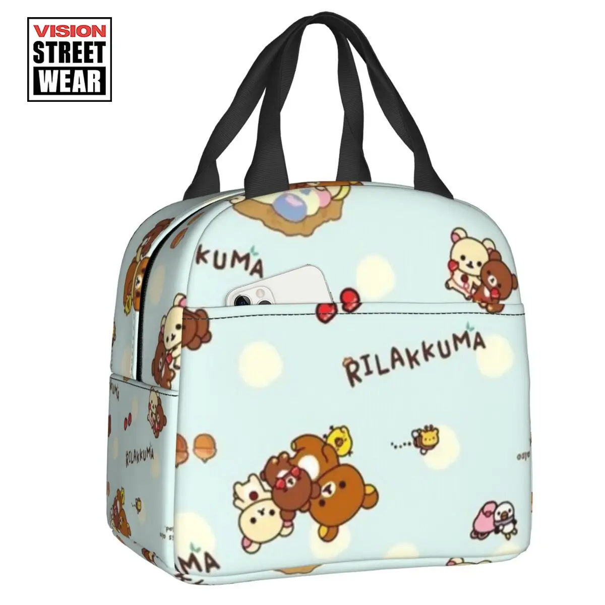 Новинка 2023, изолированная сумка для ланча Rilakkuma для женщин, портативная мультяшная анимационная Термосумка-холодильник для ланча, детская школьная сумка
Новинка 2023, изолированная сумка для ланча Rilakkuma для женщин, портативная мультяшная анимационная Термосумка-холодильник для ланча, детская школьная сумка