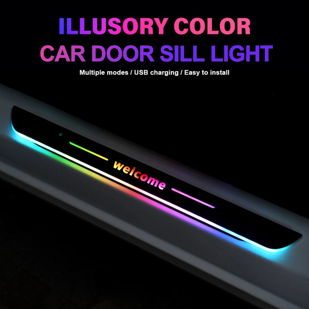 LED Welcome Logo Car Door Sill Pedal Threshold Bar Car Interior Atmosphere Light Strip Lamp Decor Wireless Acrylic USB Charging
LED Welcome Logo Car Door Sill Pedal Threshold Bar Car Interior Atmosphere Light Strip Lamp Decor Wireless Acrylic USB Charging