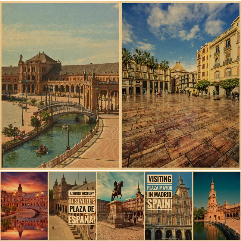 Plaza Spain Posters Metal Prints Clear Image Art Painting Bar Home Decoration Wall Decor Painting Modern vintage home decor
Plaza Spain Posters Metal Prints Clear Image Art Painting Bar Home Decoration Wall Decor Painting Modern vintage home decor
