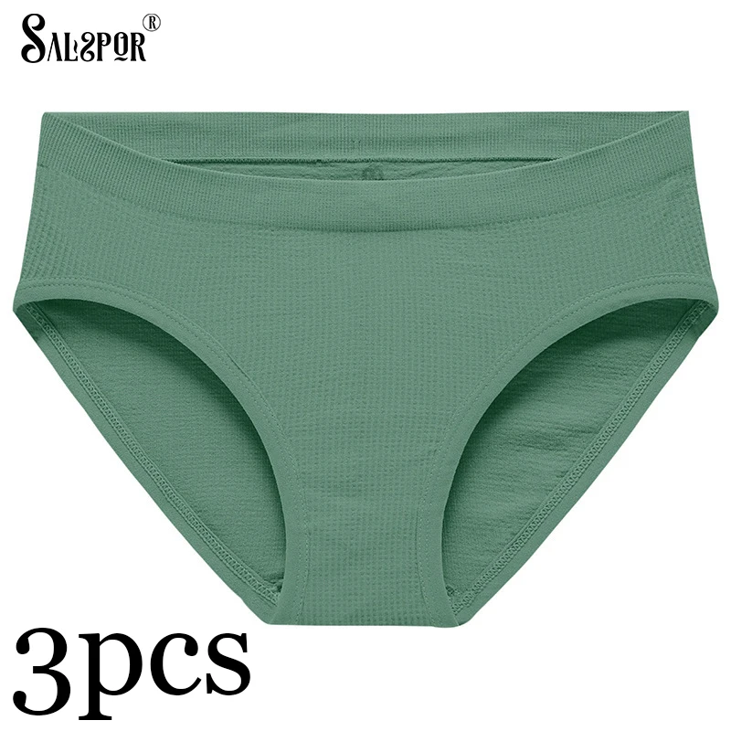 SALSPOR Women Briefs 3Pcs Basic Seamless Comfortable Panties Mid Waist Cotton Crotch Breathable Thong Ribbed Sexy Knickers 2022
SALSPOR Women Briefs 3Pcs Basic Seamless Comfortable Panties Mid Waist Cotton Crotch Breathable Thong Ribbed Sexy Knickers 2022