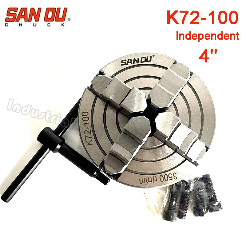 SANOU 4'' K72-100 Lathe Chuck Brand 4 Jaw Lathe Chuck Manual Type Independent Chuck Lathe 100mm For Small Lathe
SANOU 4'' K72-100 Lathe Chuck Brand 4 Jaw Lathe Chuck Manual Type Independent Chuck Lathe 100mm For Small Lathe