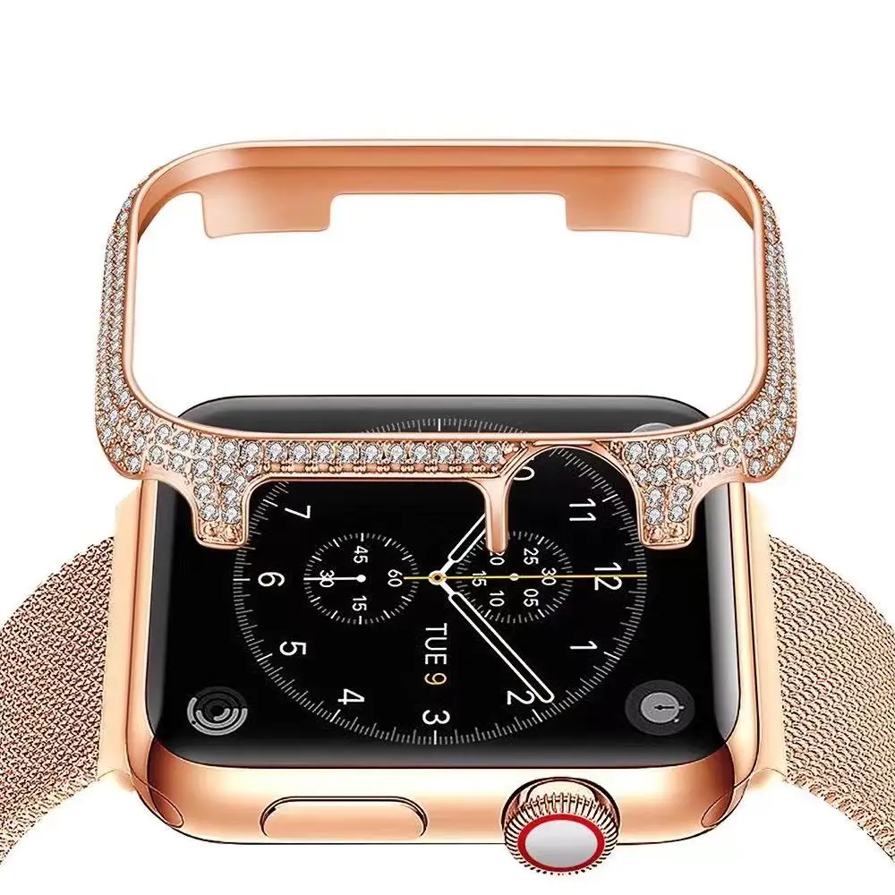 Металлический чехол из нержавеющей стали с бриллиантами для Apple watch 7 45 мм 41 мм Стильный чехол с защитой от падения для iwatch серии 6 54 SE 44 мм 40 мм
Металлический чехол из нержавеющей стали с бриллиантами для Apple watch 7 45 мм 41 мм Стильный чехол с защитой от падения для iwatch серии 6 54 SE 44 мм 40 мм