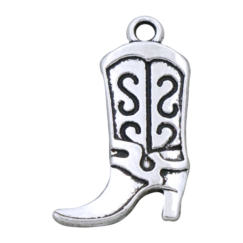 10Pcs S Design Cowboy Boots High Heel Charms Pendants Jewelry 25x16mm L250 Zinc Alloy Tibetan Silver 
10Pcs S Design Cowboy Boots High Heel Charms Pendants Jewelry 25x16mm L250 Zinc Alloy Tibetan Silver