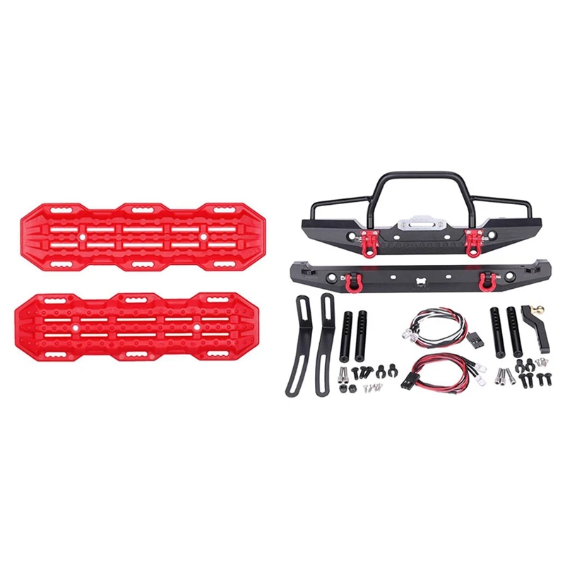 1/10 RC Rock Crawler Metal Front Bumper With Led Light For RC Crawler With 2Pcs Plastic Sand Ladder Recovery Ramps Board
1/10 RC Rock Crawler Metal Front Bumper With Led Light For RC Crawler With 2Pcs Plastic Sand Ladder Recovery Ramps Board