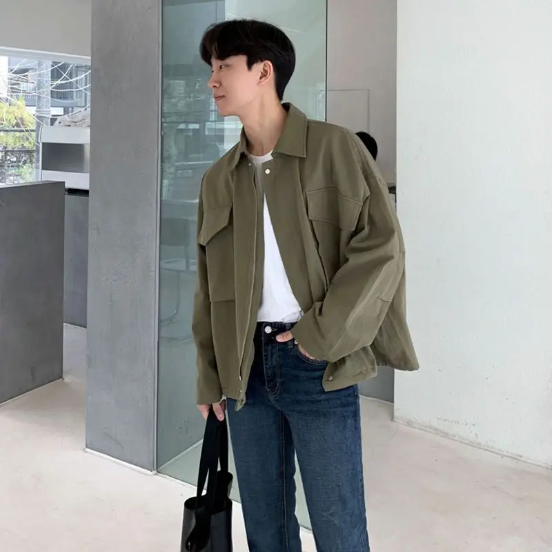 Men's Cargo Jacket New Fashion Bomber Jacket Men's Simple Windproof Jacket and Zipper Tidal Current Coat Baseball Jacket Men C94
Men's Cargo Jacket New Fashion Bomber Jacket Men's Simple Windproof Jacket and Zipper Tidal Current Coat Baseball Jacket Men C94