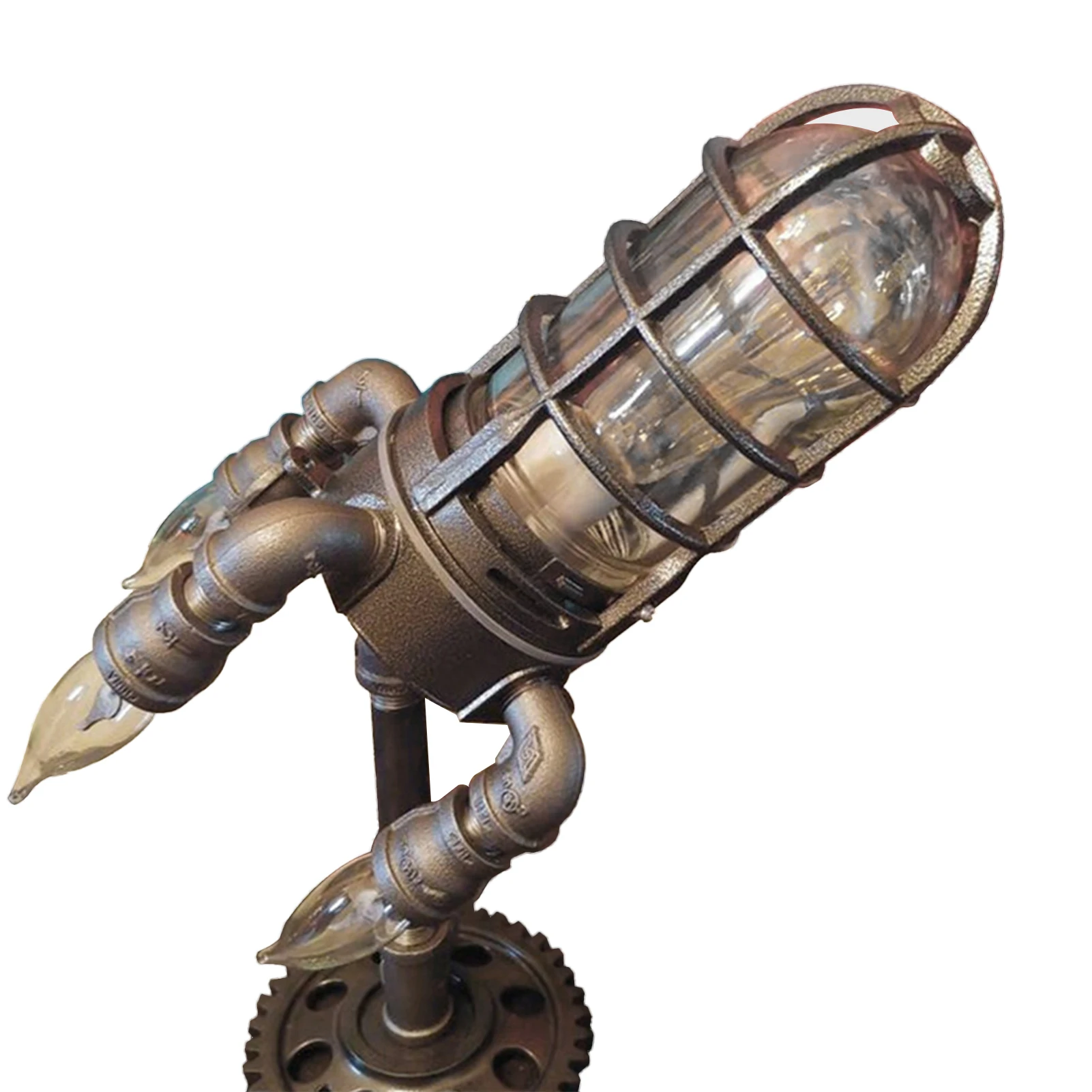 Bedroom Steampunk Style Industrial Retro LED Bead Rocket Light Home Fun Office Living Room Night Simulation Flame Gift For Kids
Bedroom Steampunk Style Industrial Retro LED Bead Rocket Light Home Fun Office Living Room Night Simulation Flame Gift For Kids