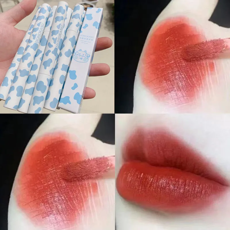 

Velvet Matte Lip Gloss Not Easy To Fade Nonstick Cup Lipgloss Waterproof Long Lasting Matte Lip Glaze Sexy Red Lipstick Cosmetic