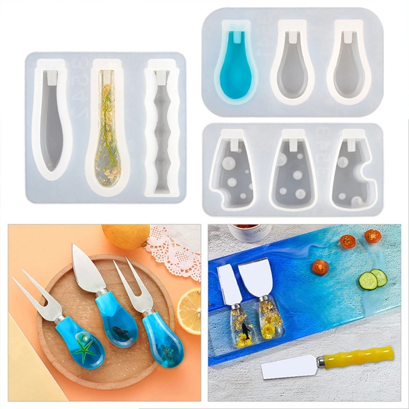 Dessert Knife Fork Mold Kit Epoxy Casting Molds for DIY Kitchen Cooking Tools 124A
Dessert Knife Fork Mold Kit Epoxy Casting Molds for DIY Kitchen Cooking Tools 124A