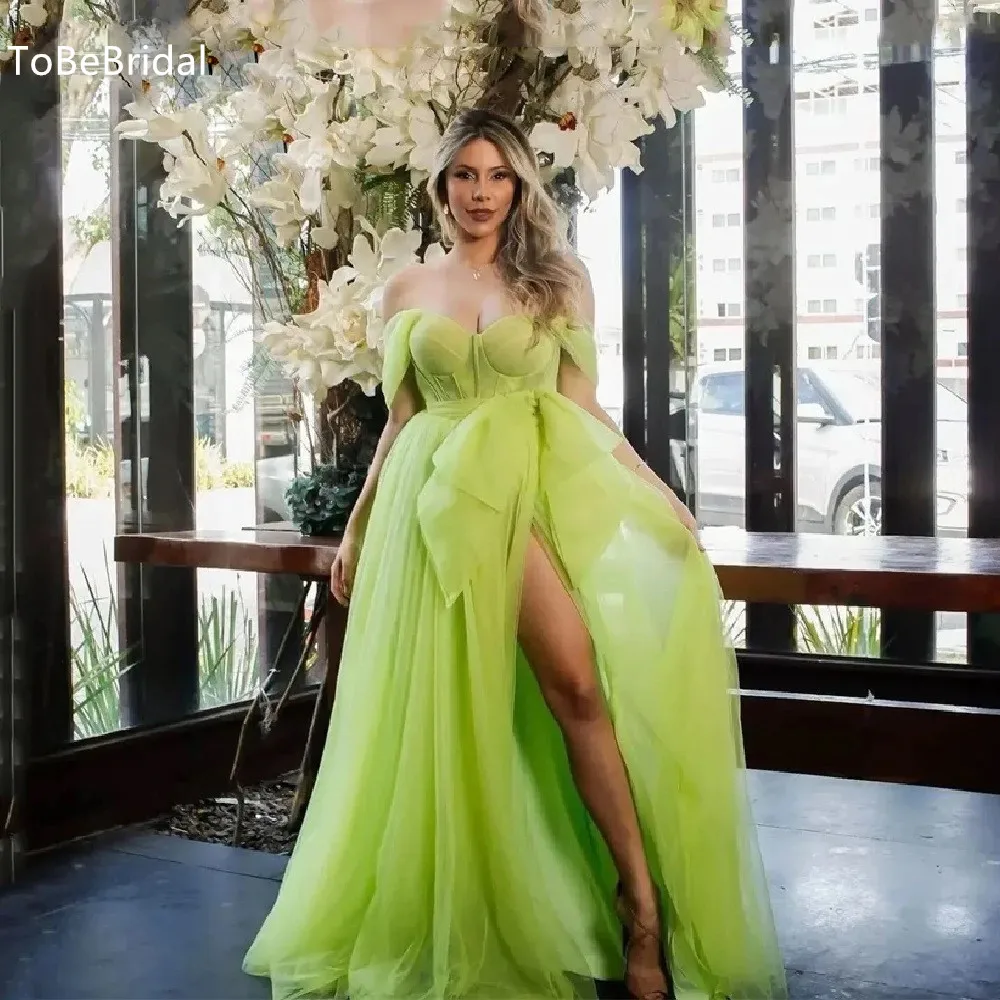 Женское вечернее платье с открытыми плечами ToBeBridal, мятно-зеленое Тюлевое платье с высоким разрезом сбоку, длинное официальное платье для вы...
Женское вечернее платье с открытыми плечами ToBeBridal, мятно-зеленое Тюлевое платье с высоким разрезом сбоку, длинное официальное платье для вы...