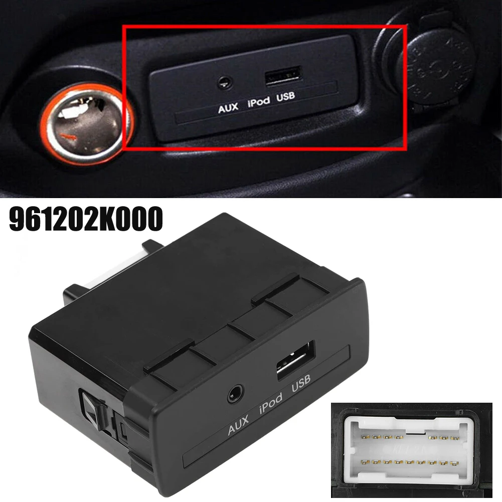 USB AUX Port Adapter 961202K000 For KIA For Soul 2010-2013 Car AUX Auxiliary Socket AUX Audio Interface 96120-2K000 Car Accessor
USB AUX Port Adapter 961202K000 For KIA For Soul 2010-2013 Car AUX Auxiliary Socket AUX Audio Interface 96120-2K000 Car Accessor