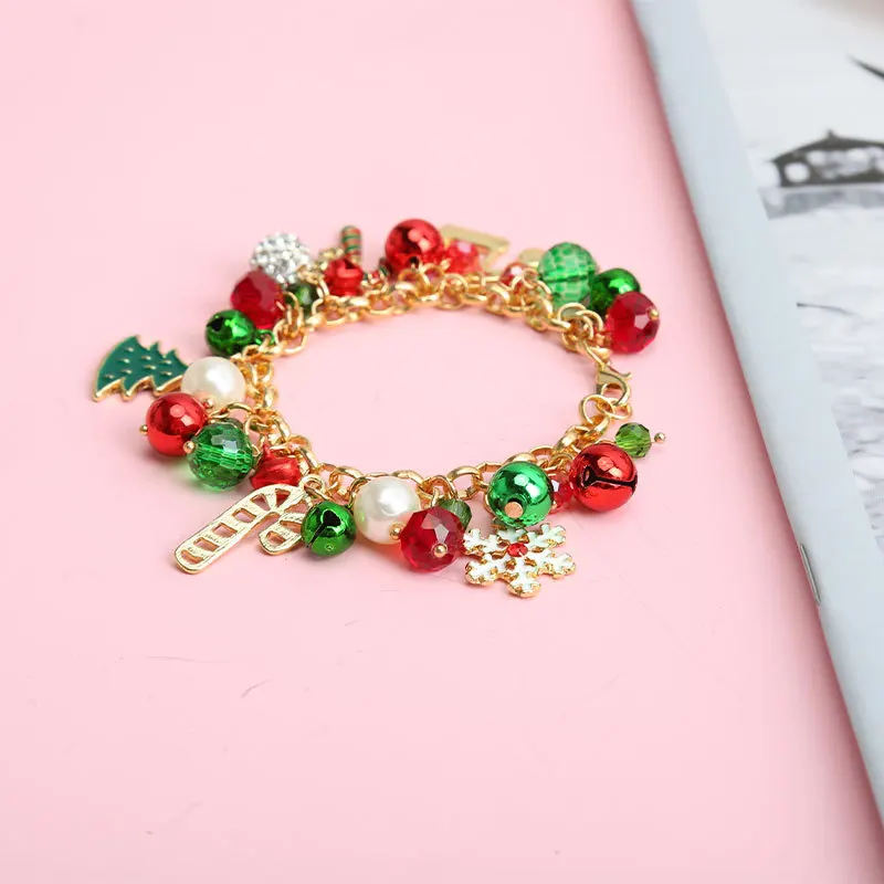 Christmas Bracelet Alloy Chain Bell Pearl Bracelet Ins The Same Designer Jewelry For Women's Light Luxury Bracelet Femme
Christmas Bracelet Alloy Chain Bell Pearl Bracelet Ins The Same Designer Jewelry For Women's Light Luxury Bracelet Femme