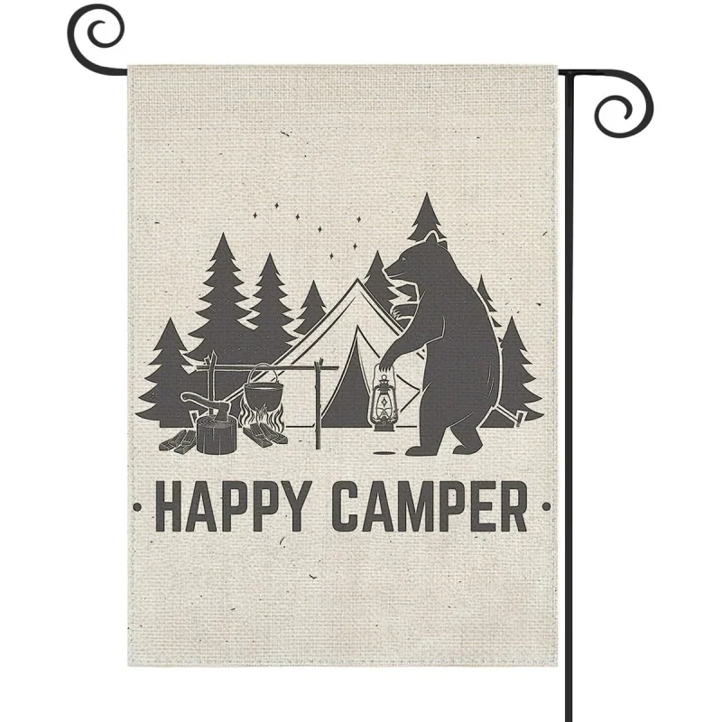 1PC Happy Camper Pattern Linen Cotton Garden Flag Banner Indoor Outdoor Home Garden Hanging Decor
1PC Happy Camper Pattern Linen Cotton Garden Flag Banner Indoor Outdoor Home Garden Hanging Decor