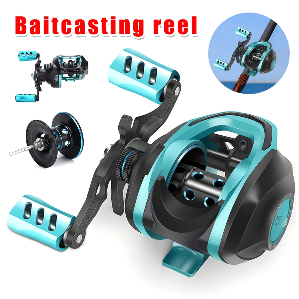 Ultra-Light Baitcasting Reel with Brake Button 18+1 Bearing Fishing Reel 7.2:1 Ratio Casting Reel Fishing Tackle Accessories
Ultra-Light Baitcasting Reel with Brake Button 18+1 Bearing Fishing Reel 7.2:1 Ratio Casting Reel Fishing Tackle Accessories