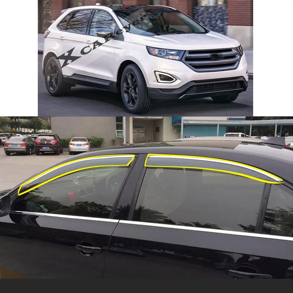 Car Body Styling Sticker Plastic Window Glass Wind Visor Rain/Sun Guard Smoke Vent Awnings Parts For Ford EDGE 2015-2019
Car Body Styling Sticker Plastic Window Glass Wind Visor Rain/Sun Guard Smoke Vent Awnings Parts For Ford EDGE 2015-2019