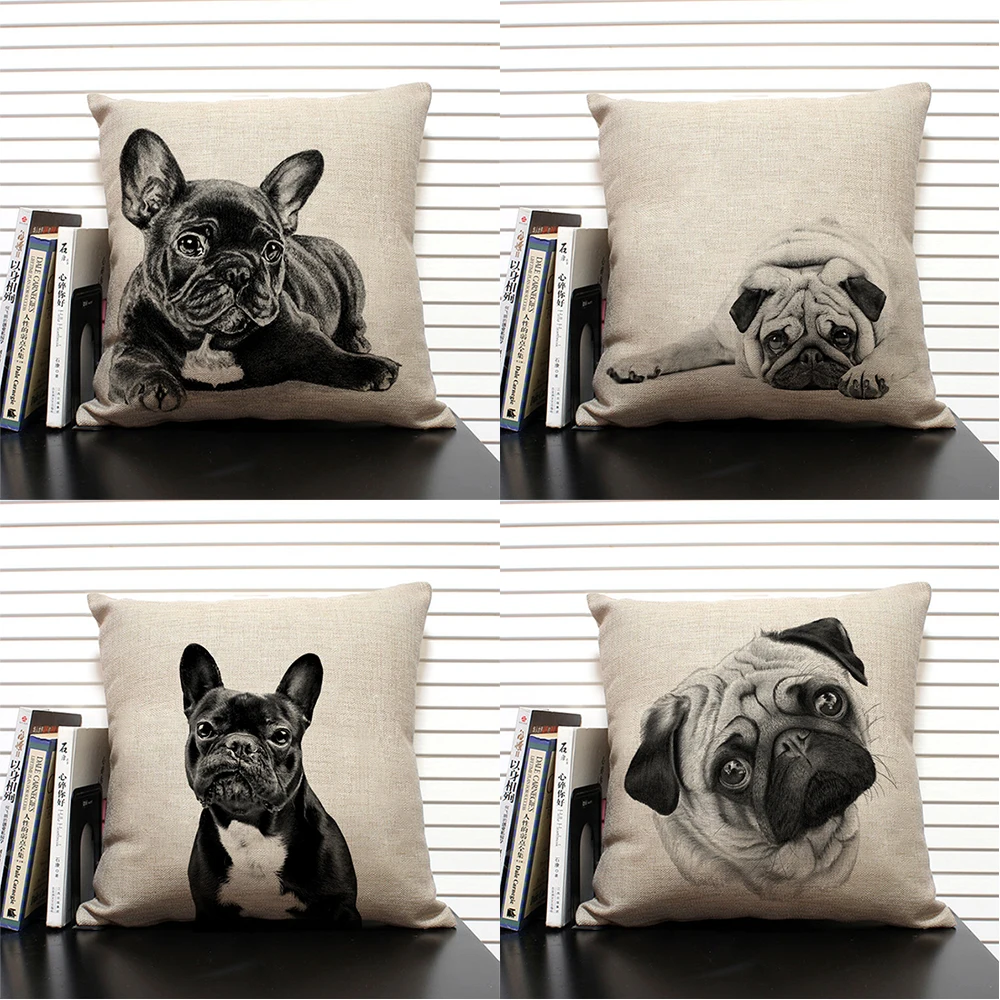Cute Bulldog Pillow Case Living Room Sofa Decorative Cushion Cover 45x45 Linen Printed Pillowcase Children's Gift Dog Companion
Cute Bulldog Pillow Case Living Room Sofa Decorative Cushion Cover 45x45 Linen Printed Pillowcase Children's Gift Dog Companion
