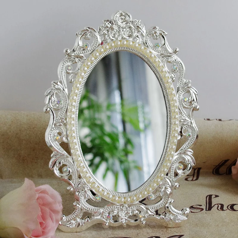 Vintage Copper Color Table Mirror Desktop Table Mirrors Makeup Mirror Women's Home Anna Sui Princess Espejo Dressing Mirrors
Vintage Copper Color Table Mirror Desktop Table Mirrors Makeup Mirror Women's Home Anna Sui Princess Espejo Dressing Mirrors
