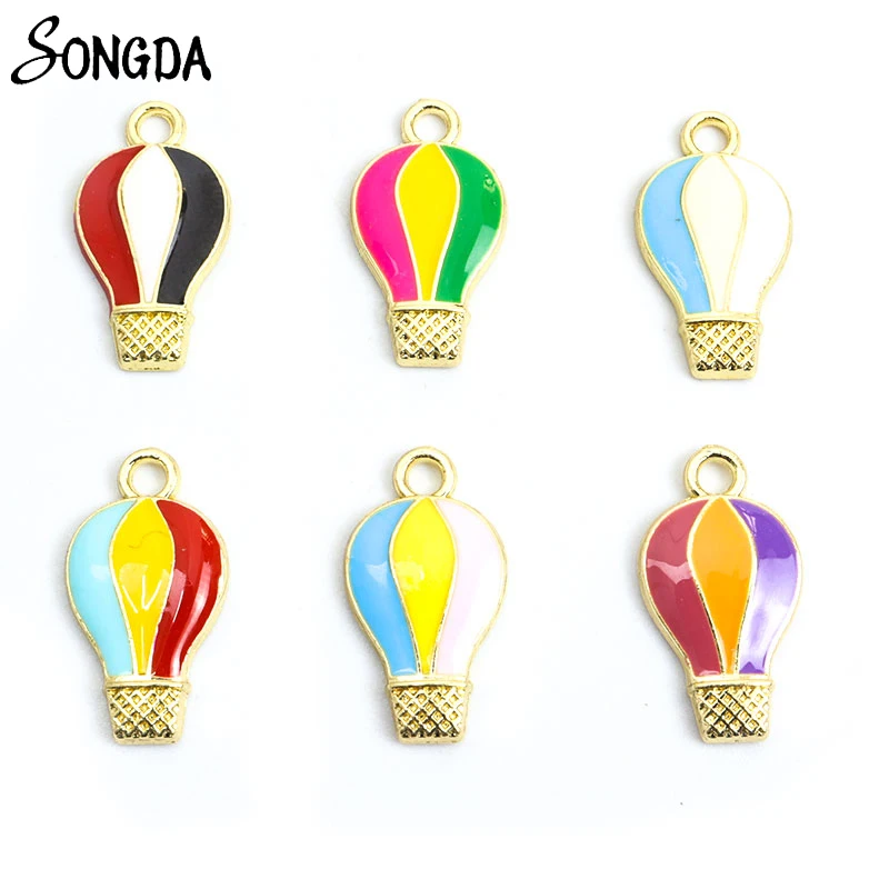 20Pcs/lot Enamel Hot Air Balloon Charms for Metal Pendant Necklace Keychain Earrings DIY Jewelry Making Handmade Findings Crafts
20Pcs/lot Enamel Hot Air Balloon Charms for Metal Pendant Necklace Keychain Earrings DIY Jewelry Making Handmade Findings Crafts