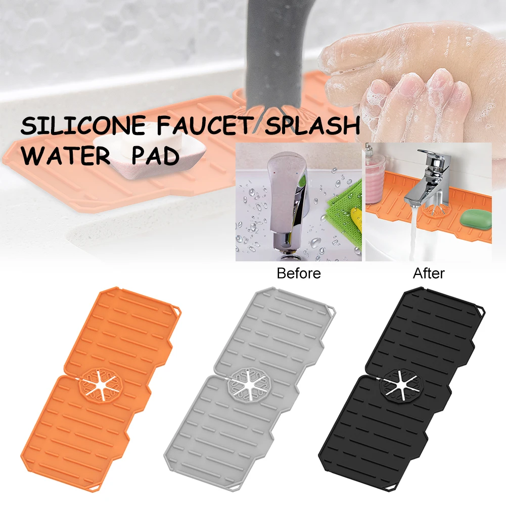 Kitchen Guard Silicone Faucet Mat Sink Splash Guard Splash Catcher Drip Protector Splash Countertop Sink Draining Pad
Kitchen Guard Silicone Faucet Mat Sink Splash Guard Splash Catcher Drip Protector Splash Countertop Sink Draining Pad