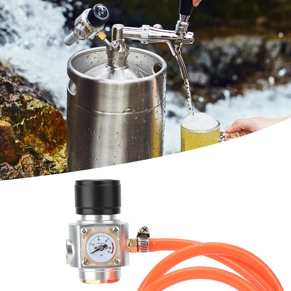 Tr21x4 Thread CO2 Charger Kit Gas Regulator with Hose Accessories CO2 Keg Charger for Soda Beer Keg Brewing Bar
Tr21x4 Thread CO2 Charger Kit Gas Regulator with Hose Accessories CO2 Keg Charger for Soda Beer Keg Brewing Bar