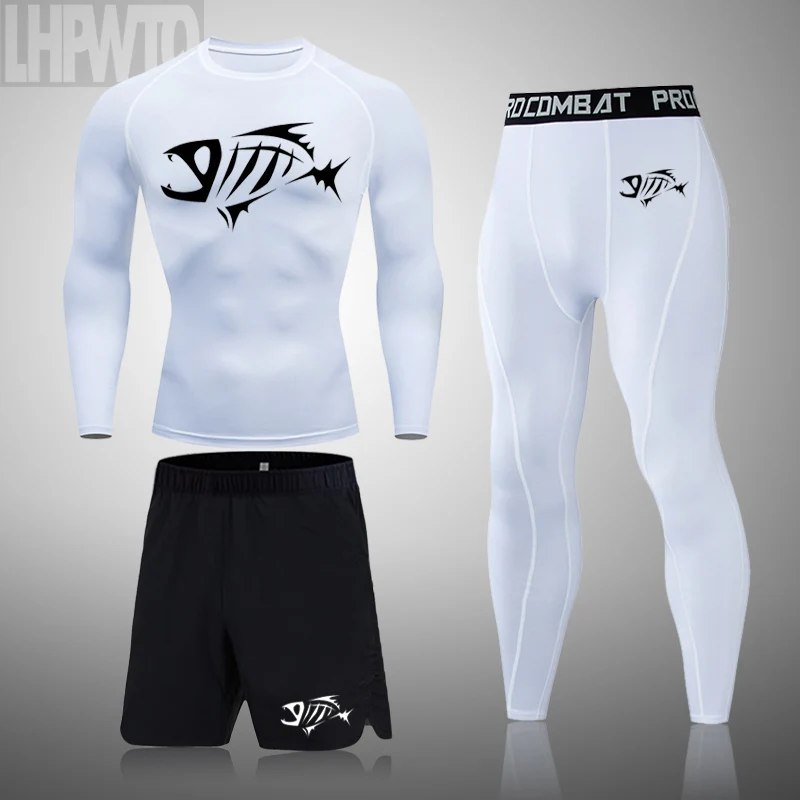 3Pcs Men Clothing Sportswear Gym Fitness Compression Suits Running Set Sport Outdoor Jogging Quick Dry Tight Creative Sportswear 
3Pcs Men Clothing Sportswear Gym Fitness Compression Suits Running Set Sport Outdoor Jogging Quick Dry Tight Creative Sportswear