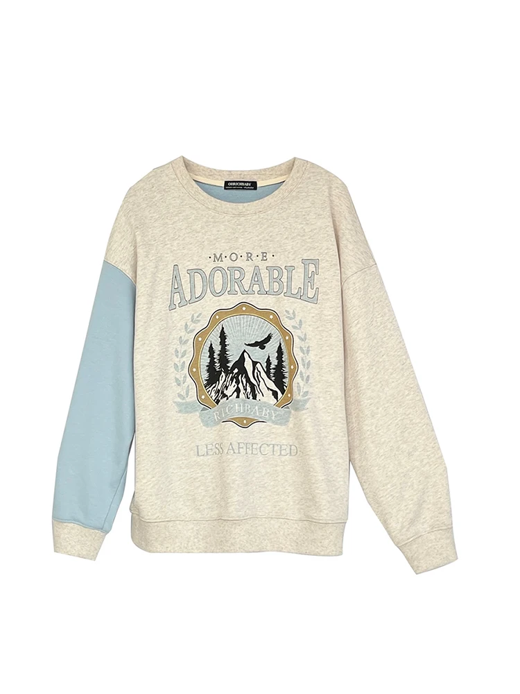 American Style Vintage Print Women Autumn Winter 2022 New Sweatshirts Baggy Long Sleeve O-neck Hoodies Pullover Preppy Style
American Style Vintage Print Women Autumn Winter 2022 New Sweatshirts Baggy Long Sleeve O-neck Hoodies Pullover Preppy Style