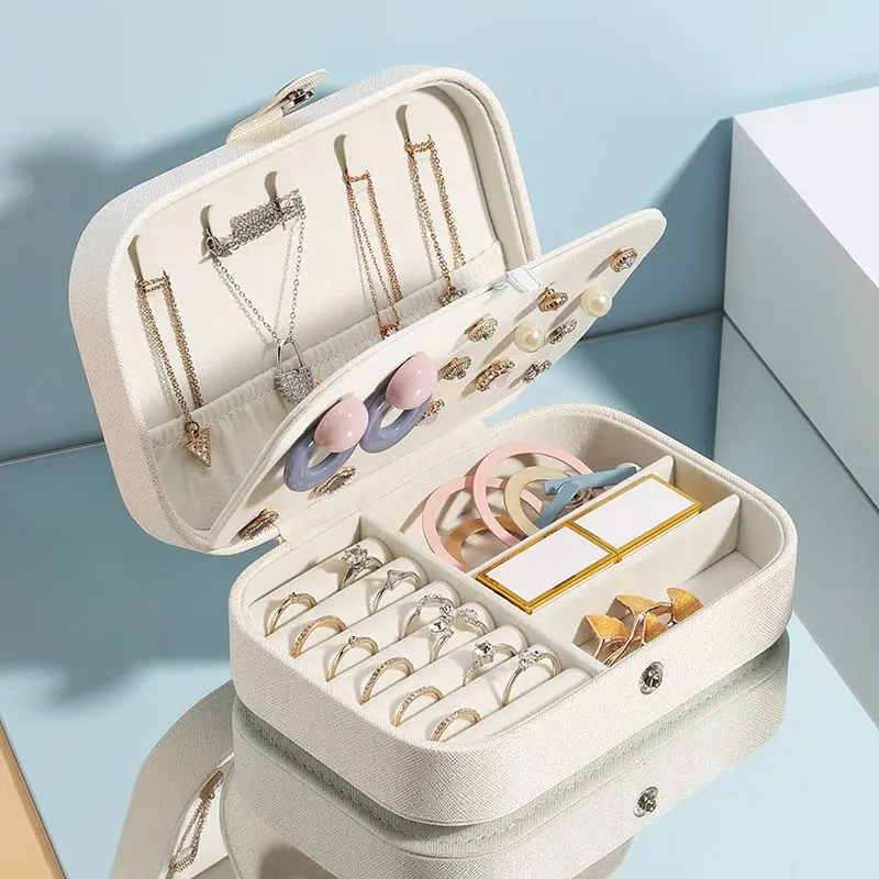 Portable Travel PU Leather Jewelry Storage Box Organizer Earring Necklace Ring Jewellery Case Packaging Casket
Portable Travel PU Leather Jewelry Storage Box Organizer Earring Necklace Ring Jewellery Case Packaging Casket