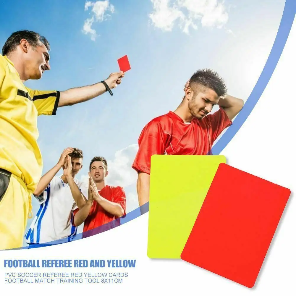 

Professional Football Red And Yellow Cards Record Soccer Games Referee Tool Equipment For Soccer Match Accessory R0Q1