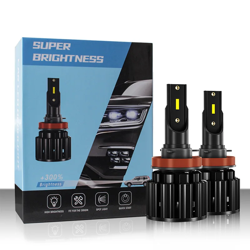 

2PCS S8 12V 50W Universal LED Headlights with Far and Near Beams Modified Fog Lights for H1 H4 H7 H11 9005 9006 Car Accessories
